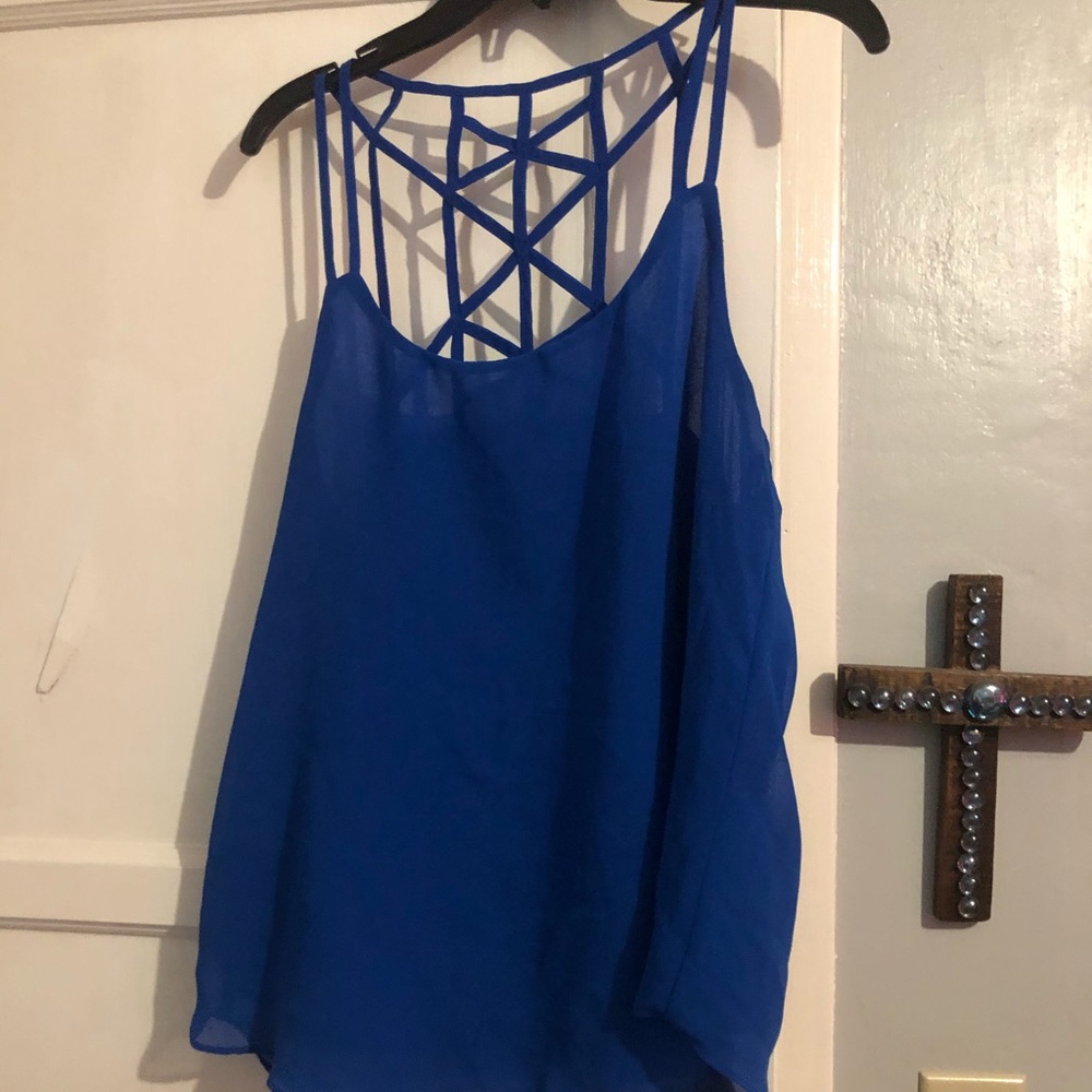 Blue tank top